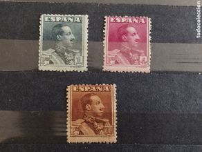 Sellos: España. 1922/1930. Alfonso XIII. Edifil 321/323. Nuevos */**